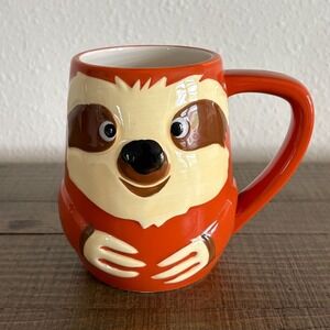 TAG Sloth Ceramic Coffee Mug 3D Embossed 16 oz Tea Cup Animal
